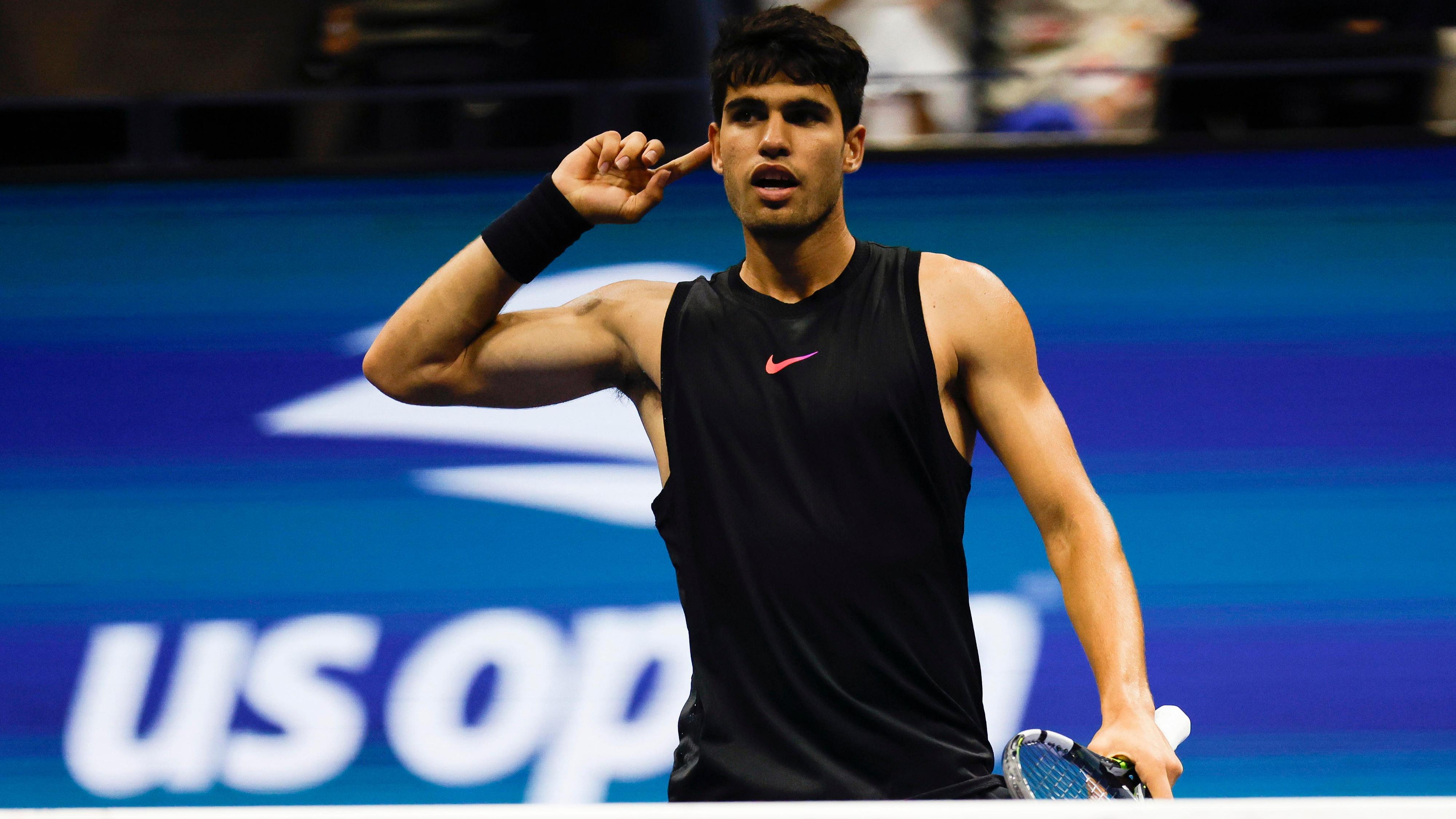 Carlos Alcaraz gana en su estreno en el US Open al australiano Li Tu