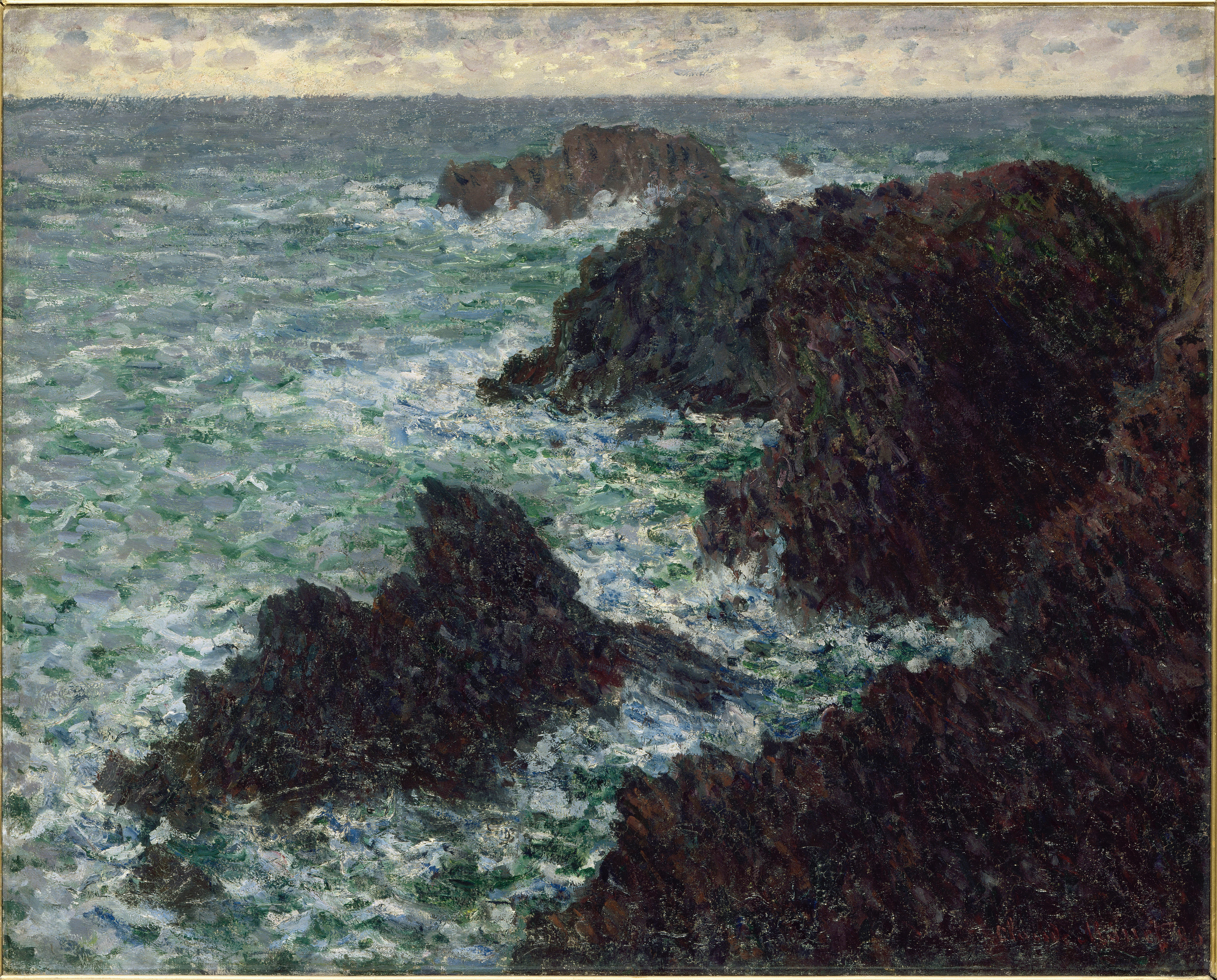 Claude Monet. 'Les rochers de Belle-Île, La Côte sauvage', 1886. Les rochers de Belle-Île, la côte sauvage