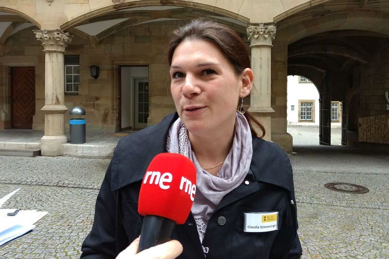 Claudia Schemminger, guía de Stuttgart. Claudia Schemminger, guía de Stuttgart.