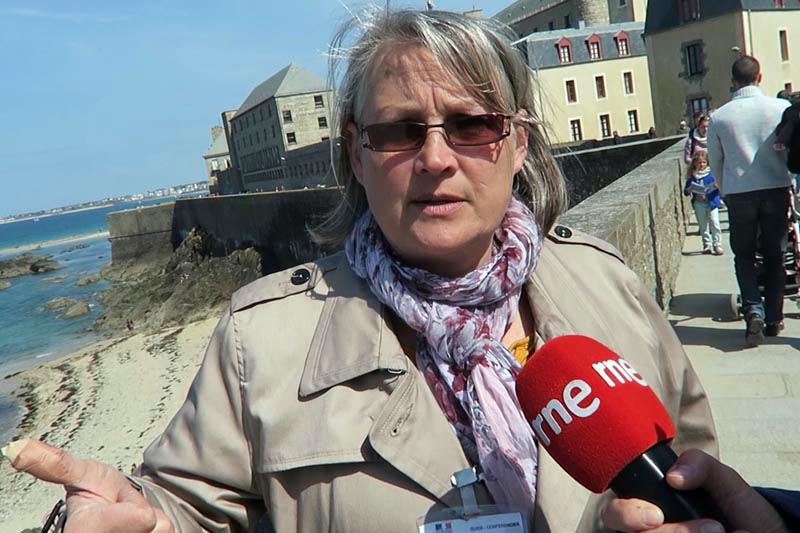 Coralie Gortais Guía de Saint-Malo.