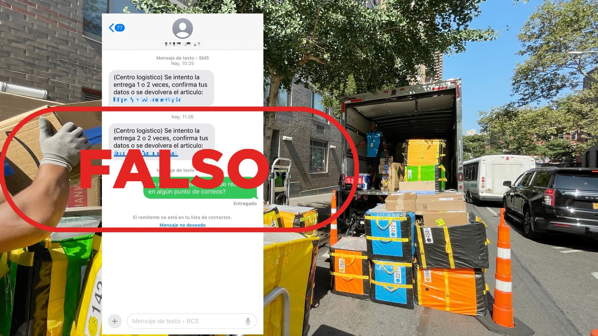 No es un SMS de Correos para confirmar tus datos, es un fraude