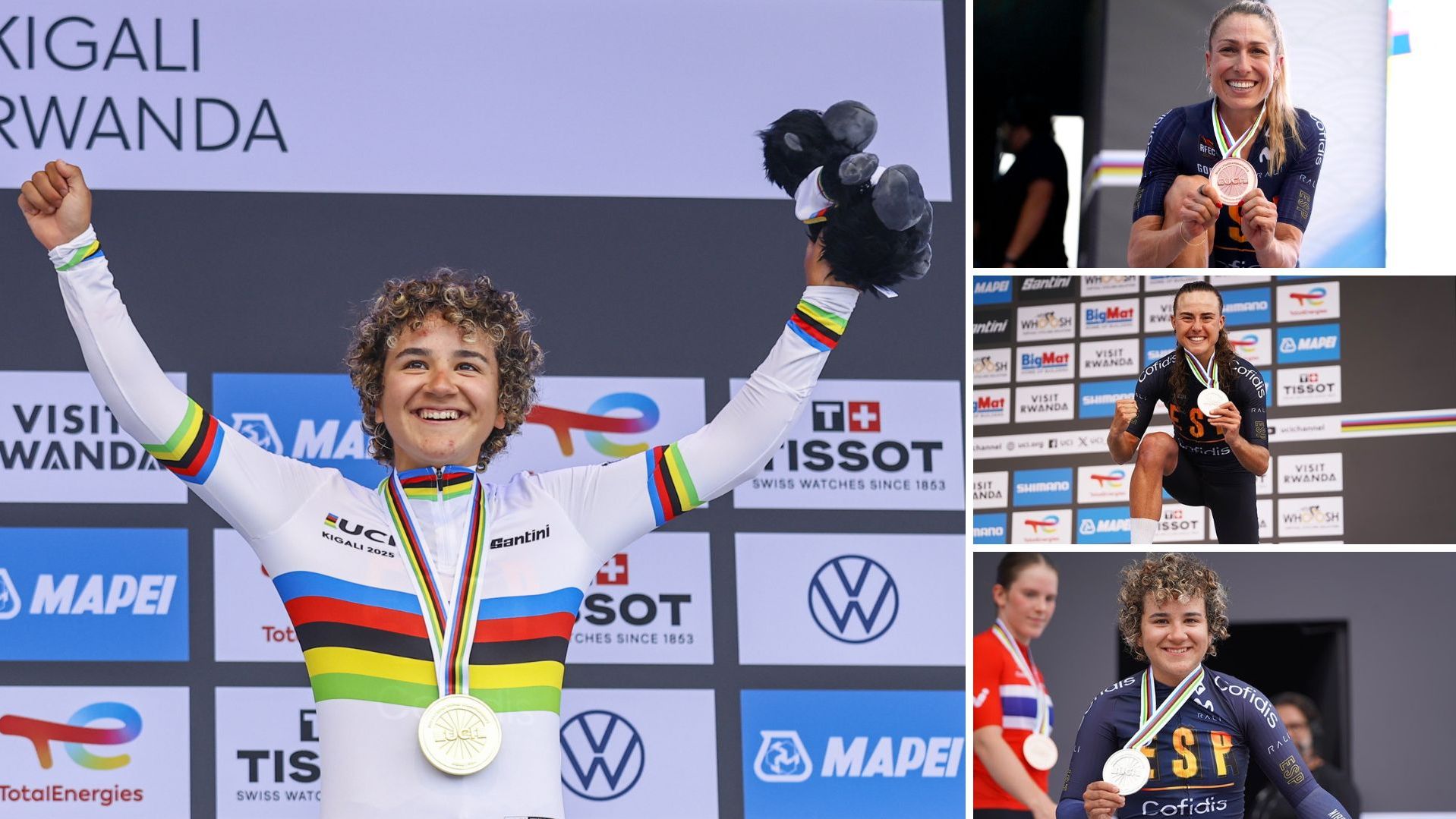 Cuatro medallas para ilusionar al ciclismo español