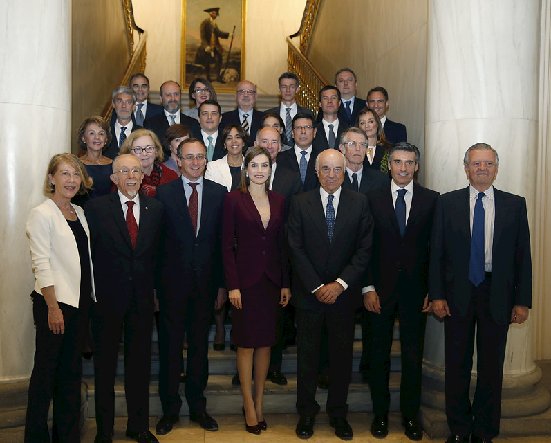 Doña Letizia con la Fundación del BBVA Doña Letizia con la Fundación del BBVA