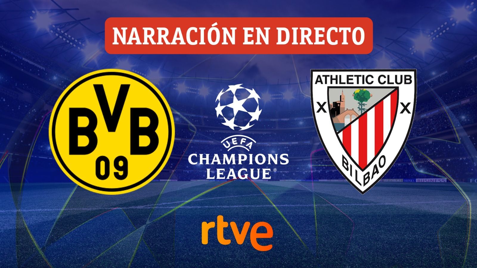 Borussia Dortmund - Athletic Club, en directo hoy el partido de la primera segunda de la Champions League