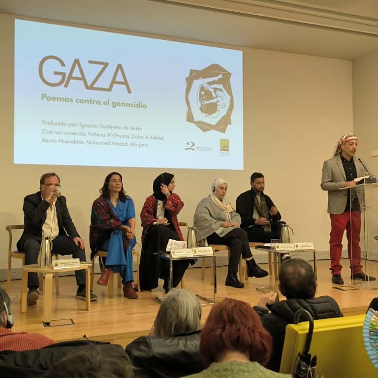 Emisión en árabe - Poemas contra el genocidio