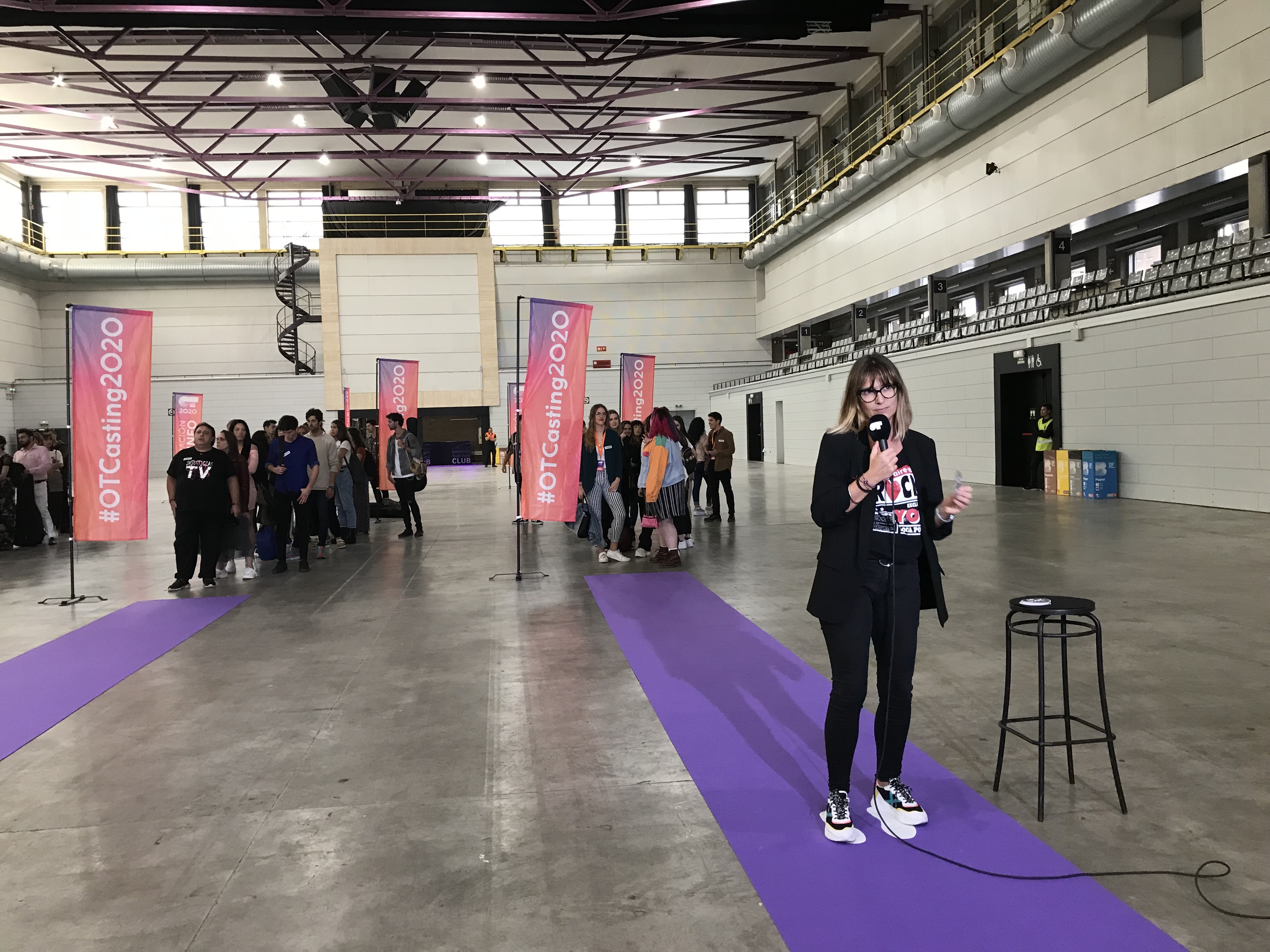 ¡Empieza la decimoprimera edición de OT! Noemí Galera da la bienvenida a la decimoprimera edición de OT en la fase 1 del casting de OT 2020 en Barcelona