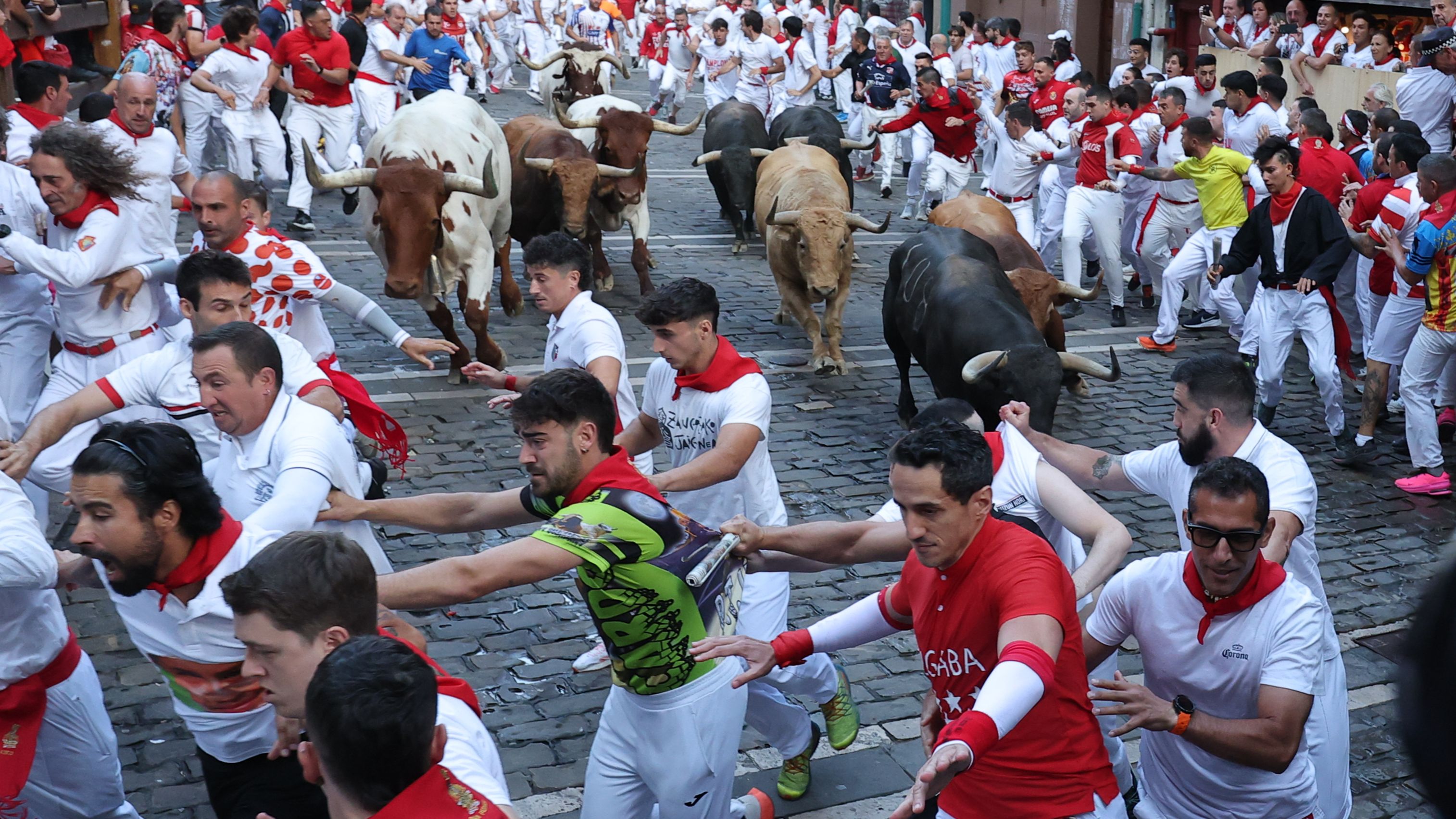 El encierro perfecto de San Ferm�n, una coreograf�a imposible y cada a�o m�s inalcanzable