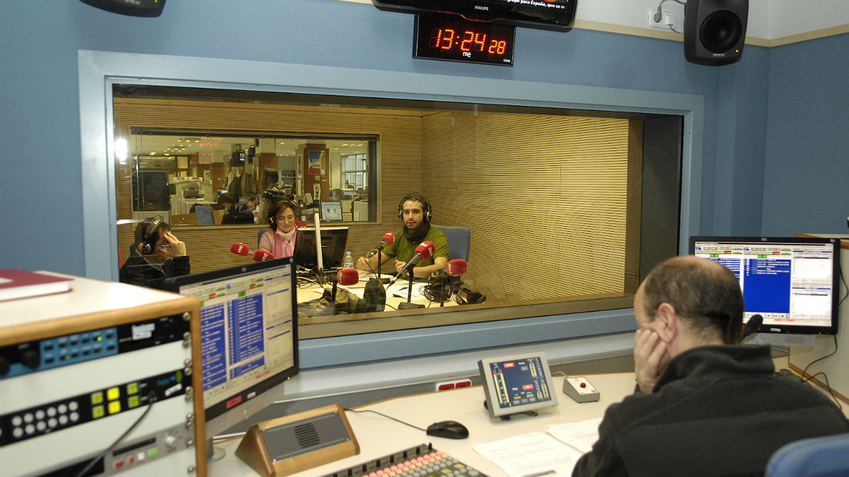 El estudio de Radio 5 El estudio de Radio 5