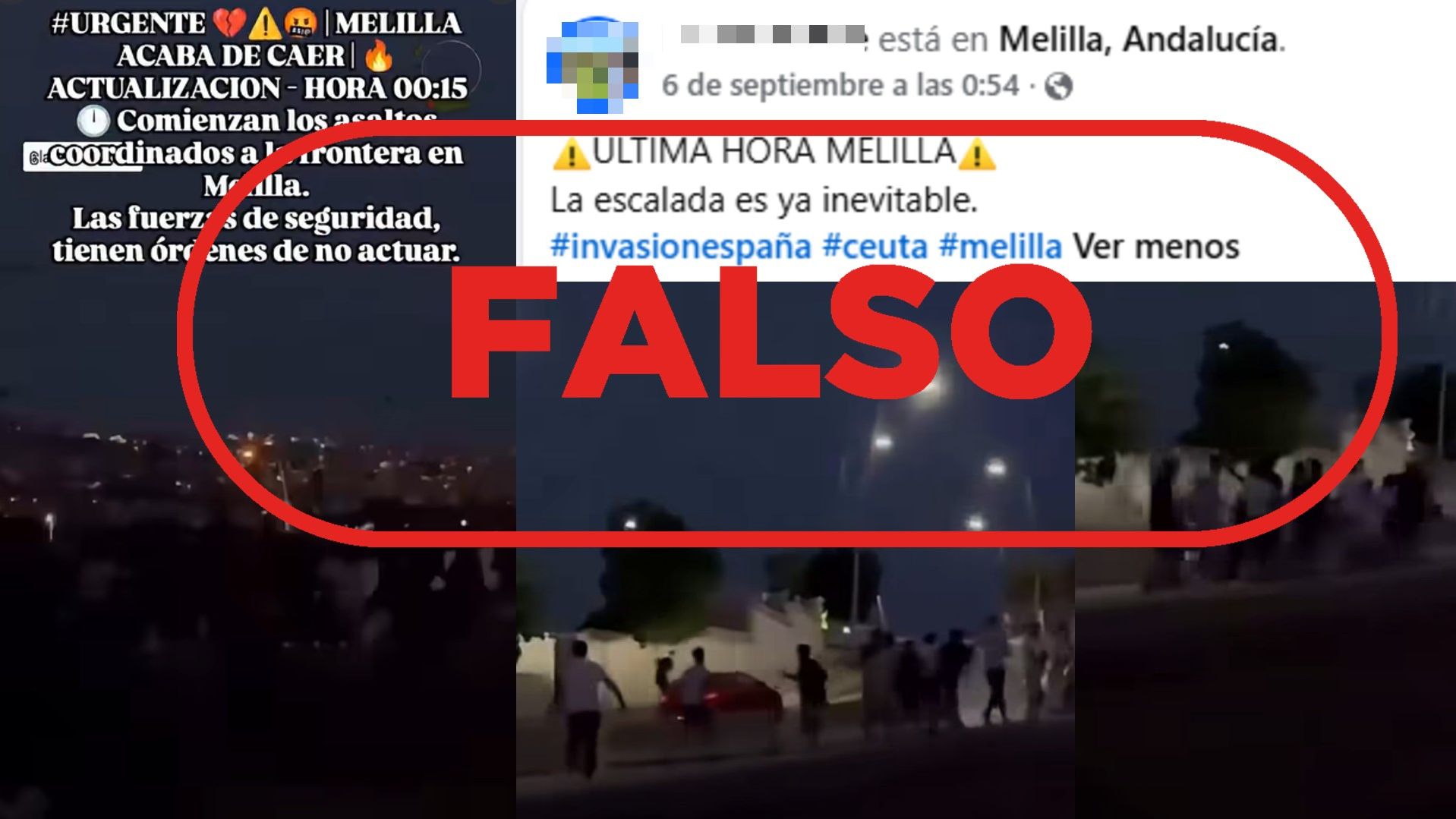 No son «asaltos coordinados» a la frontera de Melilla en septiembre, es un vídeo del 30 julio – RTVE.es