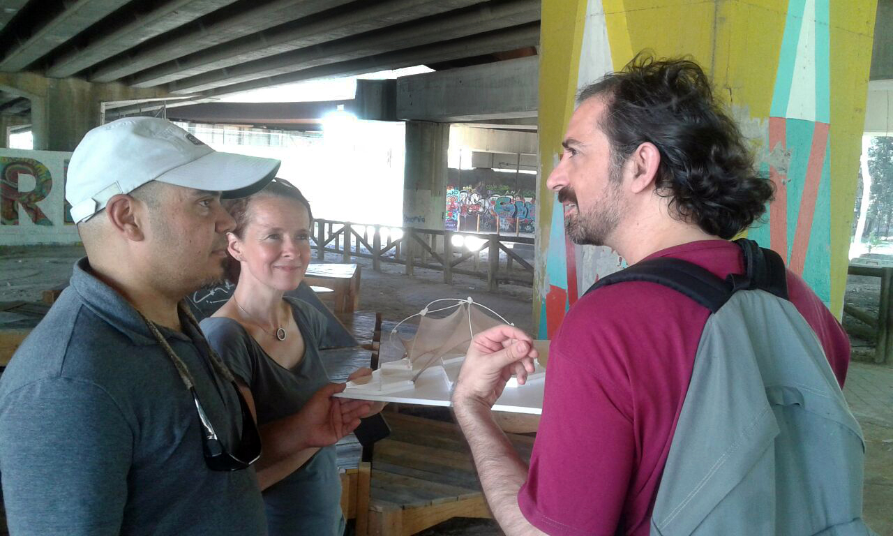 Fernando Figeroa en un momento de la entrevista durante la grabación del proyecto en San Cristóbal de los Ángeles (Madrid)