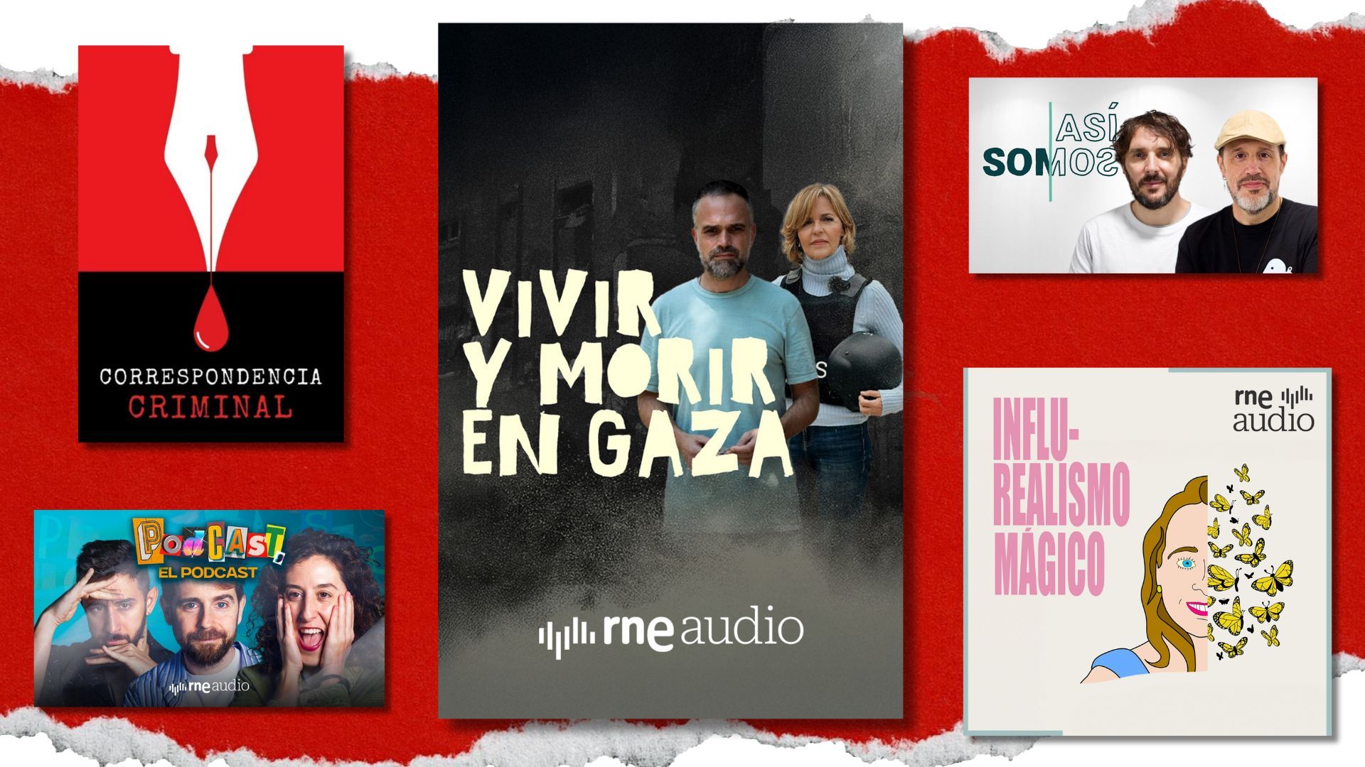 'Vivir y Morir en Gaza', de Almudena Ariza, 'Influ-realismo' o 'Podcast, el podcast', entre los estrenos de la nueva temporada de RNE Audio
