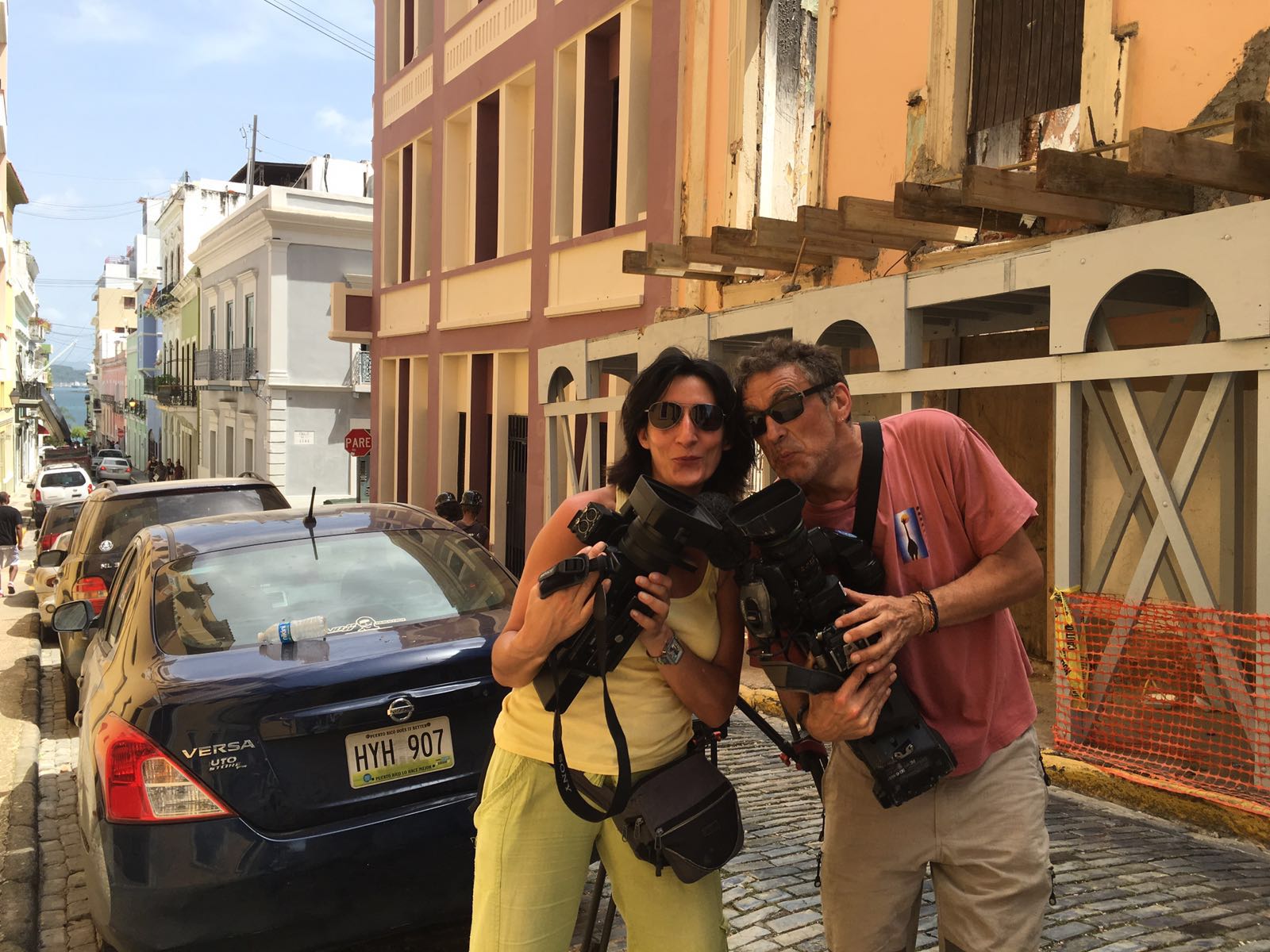 Gemma y Mikel en las calles del viejo San Juan