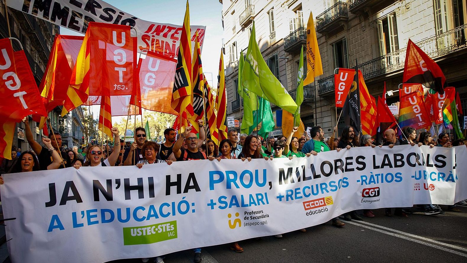 Minims La Generalitat estableix serveis mínims per a la vaga educativa de dimecres