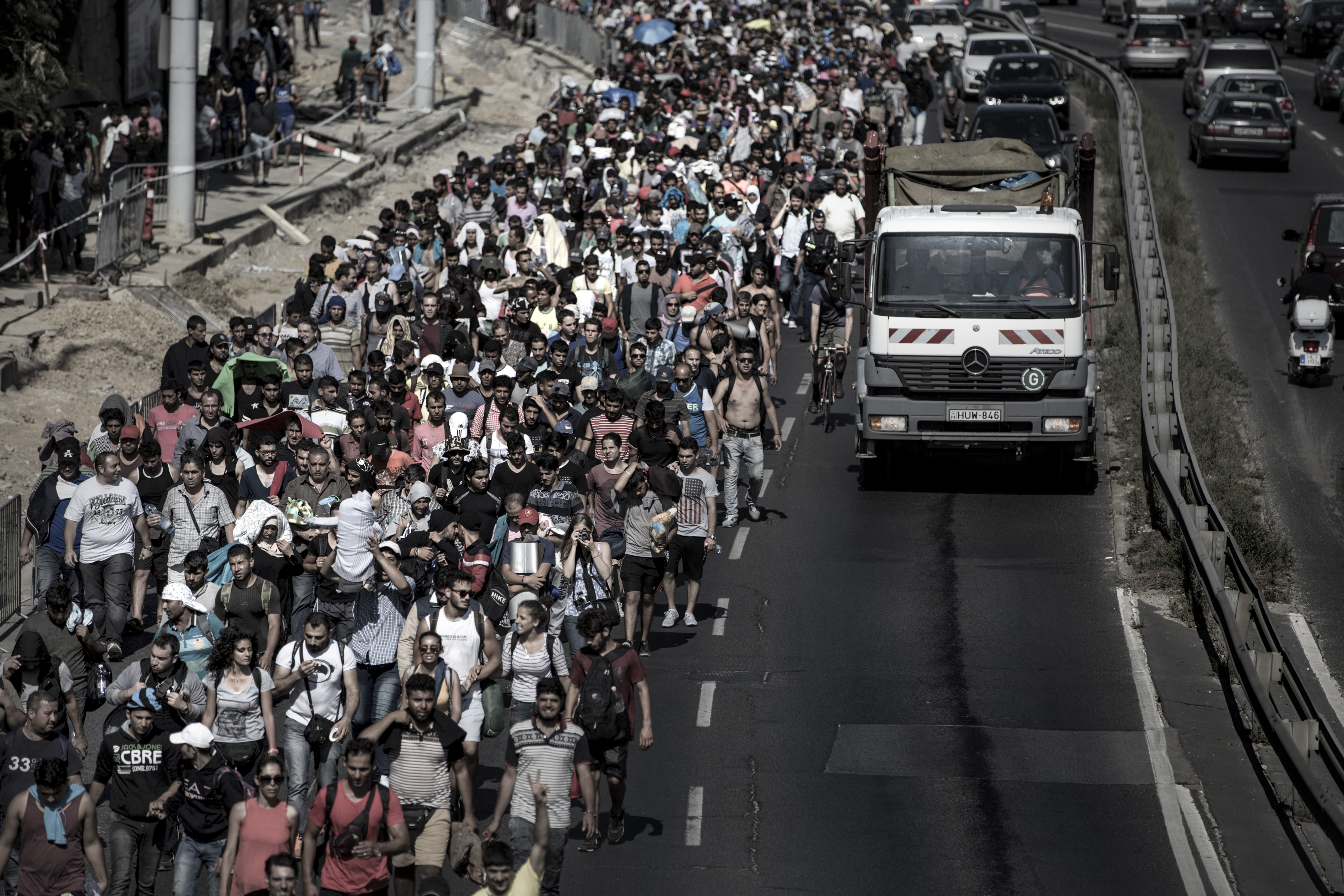 La gran marcha a Alemania desde Keleti, septiembre de 2015 La gran marcha a Alemania desde Keleti