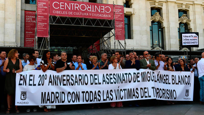 Homenaje en el Ayuntamiento de Madrid a Miguel Ángel Blanco