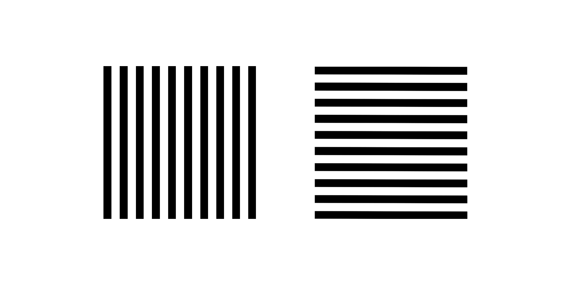 lineas horizontales y verticales