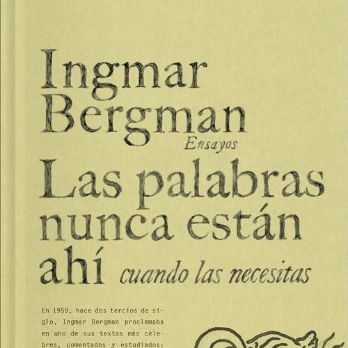 Hoy empieza todo - Barra libre: el nuevo ensayo publicado de Ingmar Bergman - 17/11/25 Hoy empieza todo - Barra libre: el nuevo ensayo publicado de Ingmar Bergman - 17/11/25
