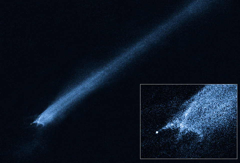 El Hubble capta los restos de un posible choque cósmico | RTVE