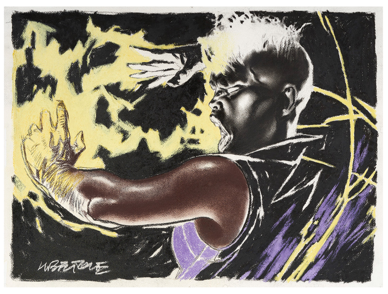 Ilustración de Tanino Liberatore del personaje de Tormenta, de La Patrulla-X