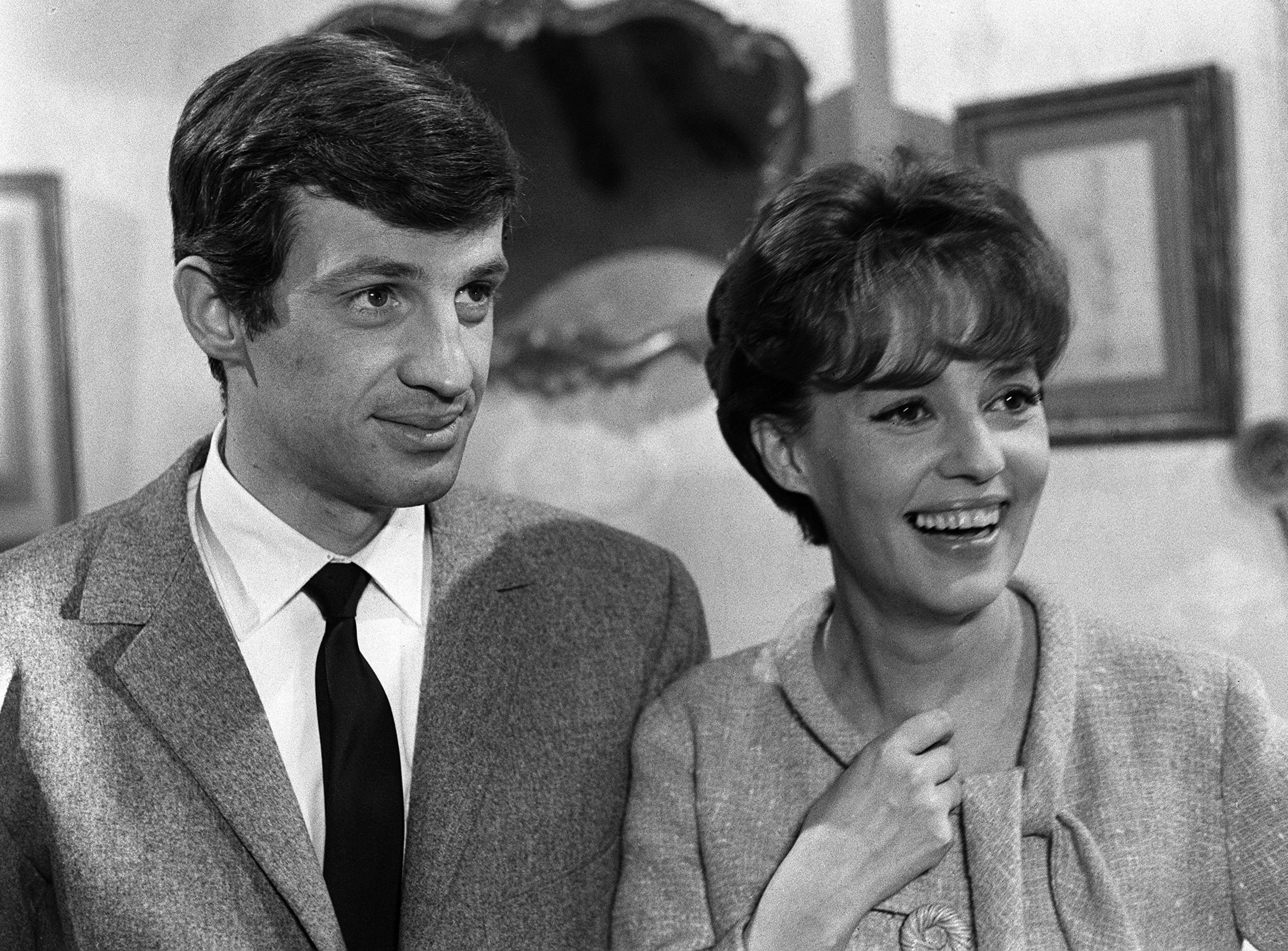 Jeanne Moreau junto a Jean Paul Belmondo, 1963