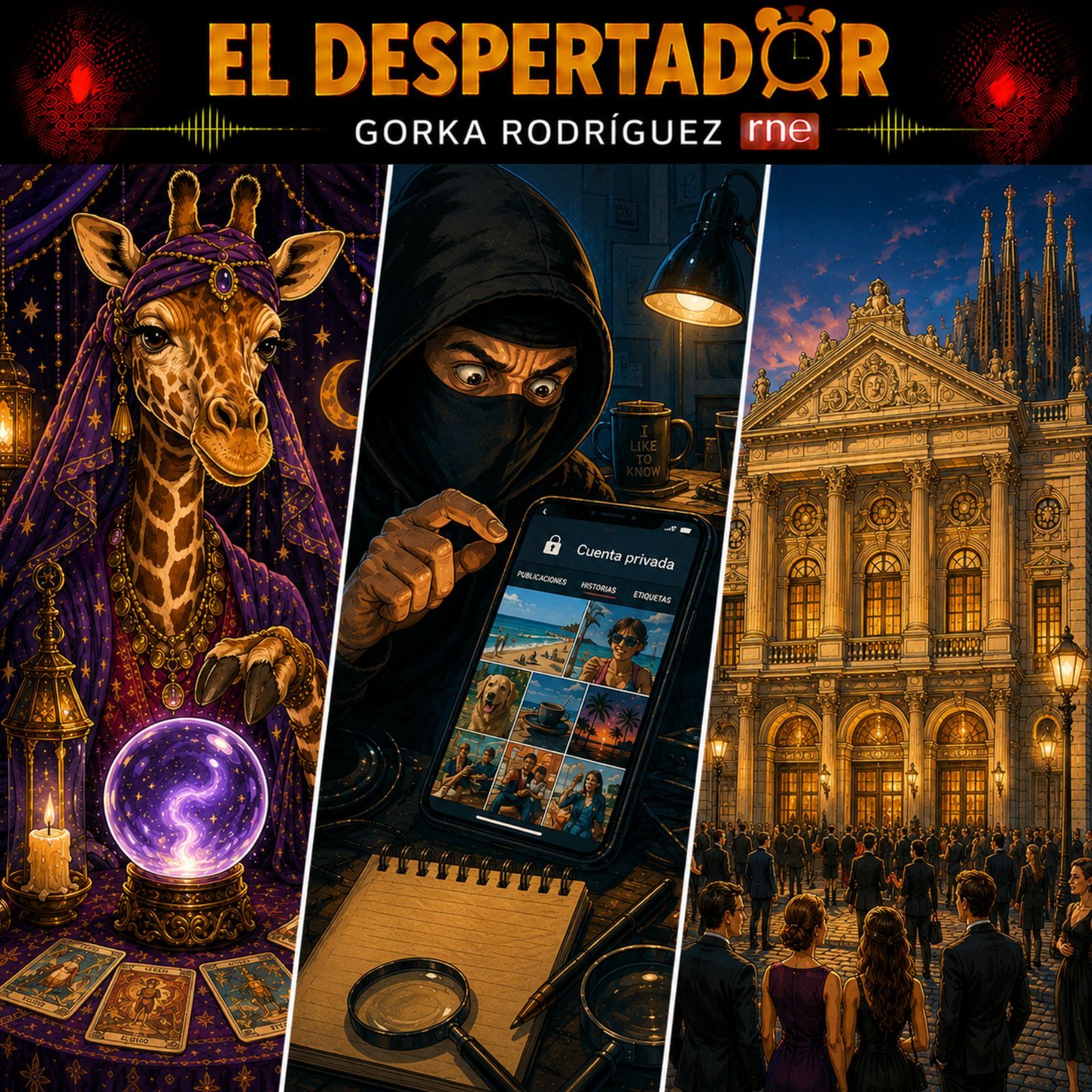 El despertador de RNE - La jirafa que predice los resultados del Mundial y las misteriosas cuentas candado - 15/07/26 episode artwork