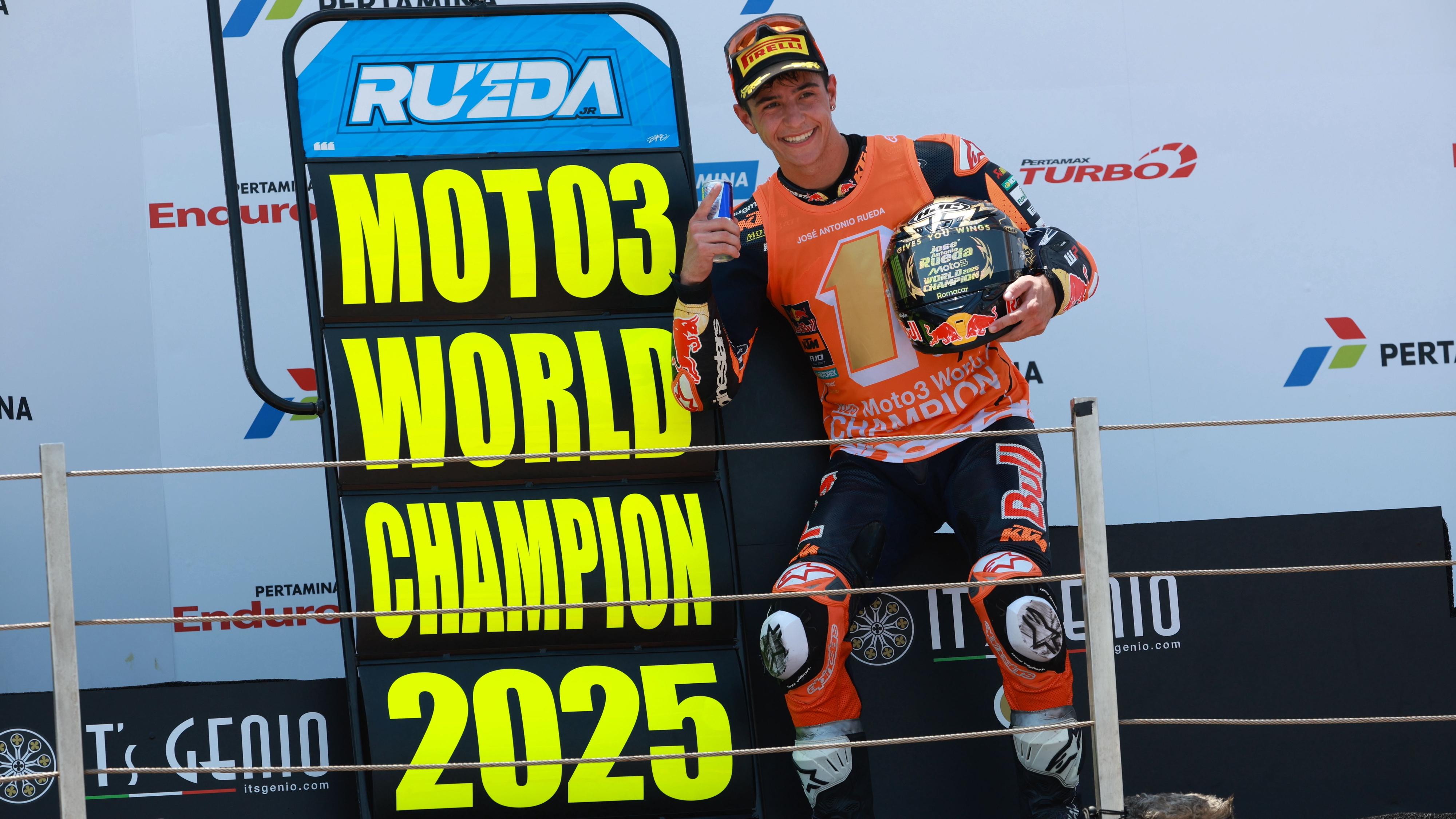 José Antonio Rueda, el rayo andaluz, campeón del mundo de Moto3