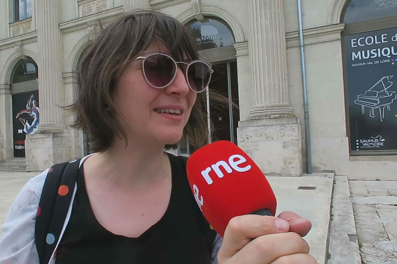 Julie Hénault, guía de Saumur. Julie Hénault, guía de Saumur.