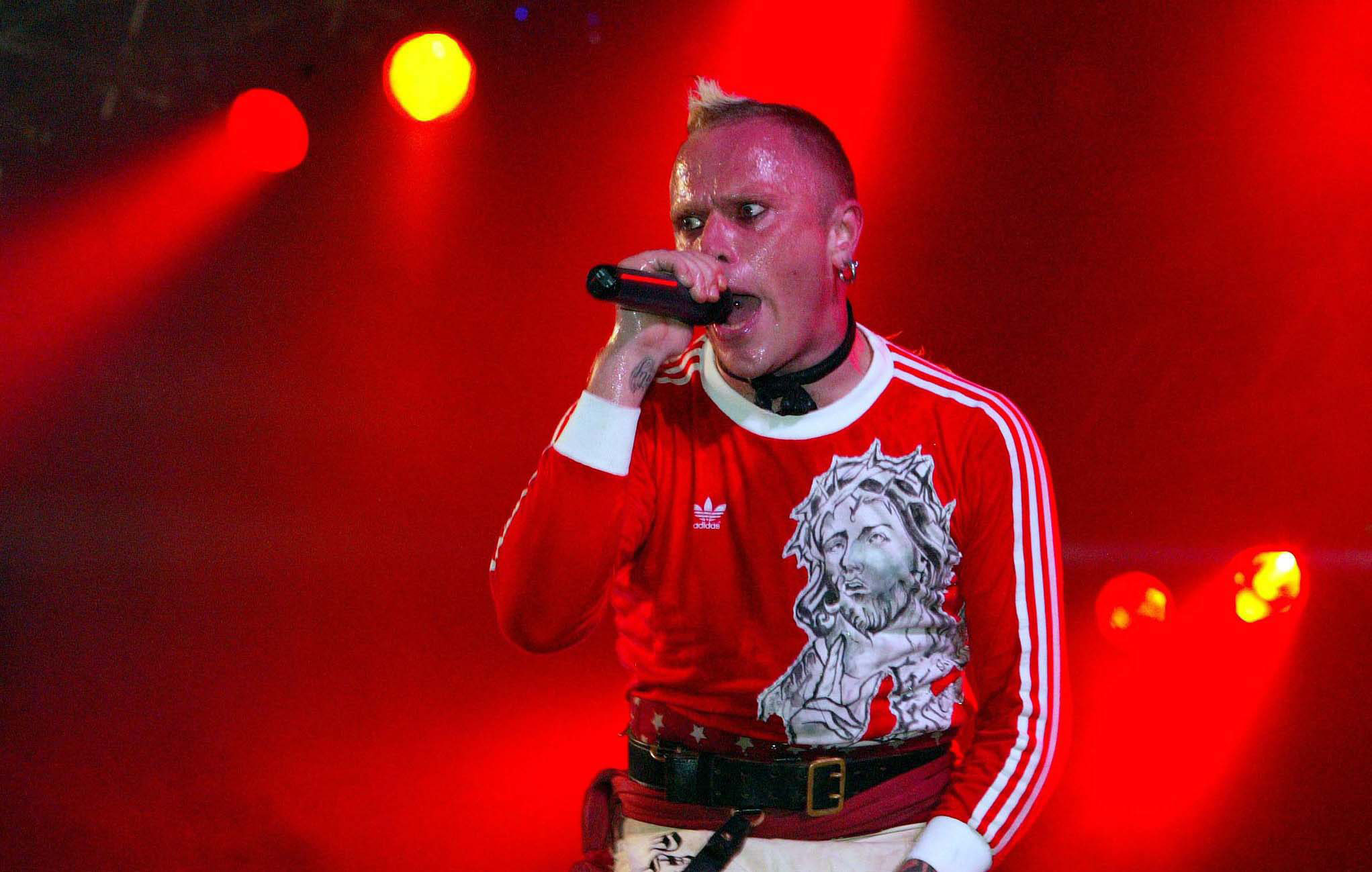 Keith Flint en una actuación en Kinross (Escocia) en 2003.