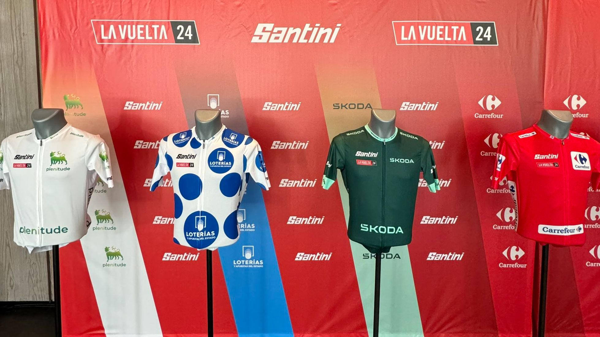 Maglia Ufficiale La Vuelta 2024 – Tappa 21 Madrid Km Zero – Santini – Uomo Multicolor