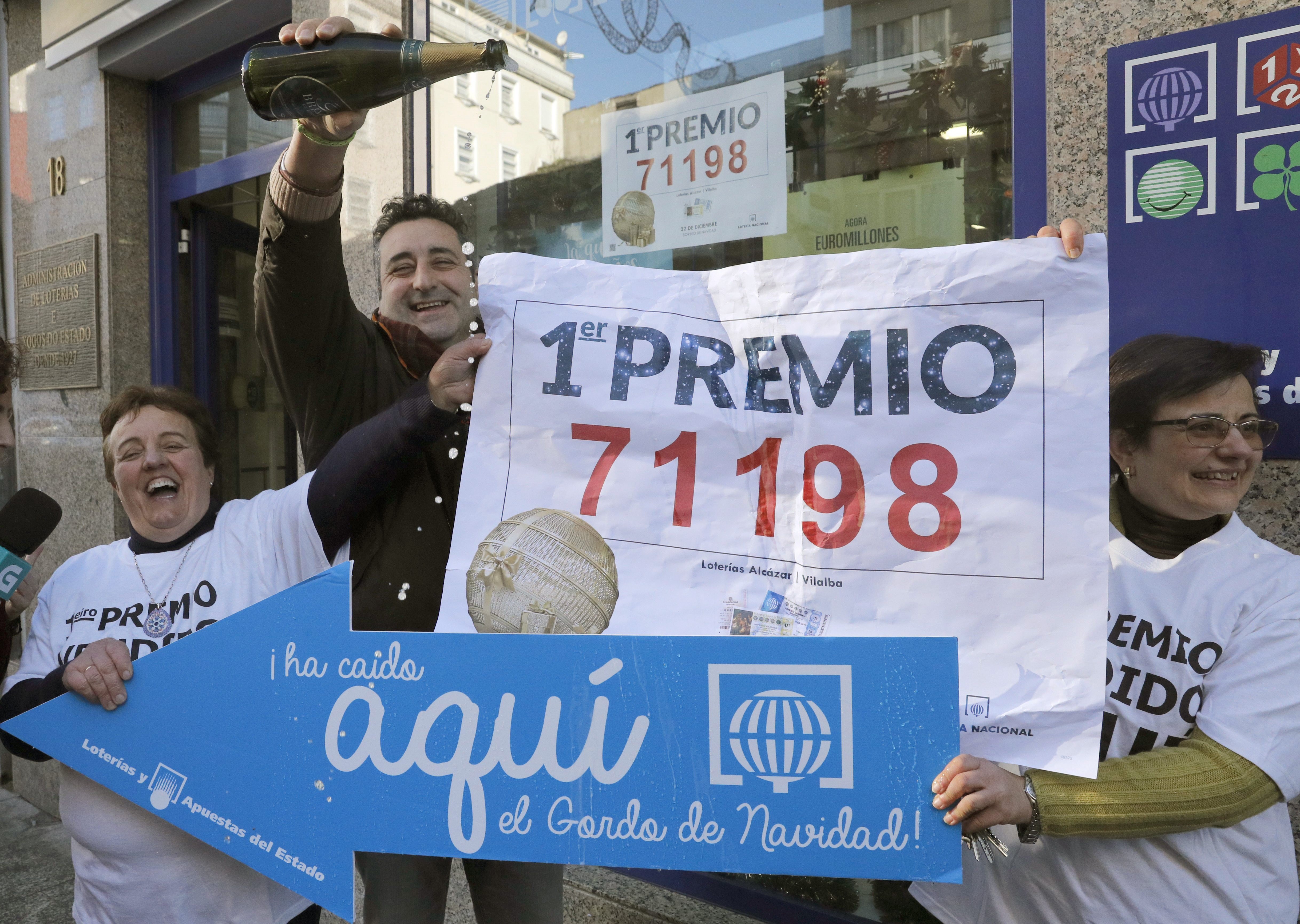 Lluvia de millones del Premio Gordo en Vilalba