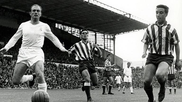 Madrid y atlético ya agitaron la copa de europa hace 55 años