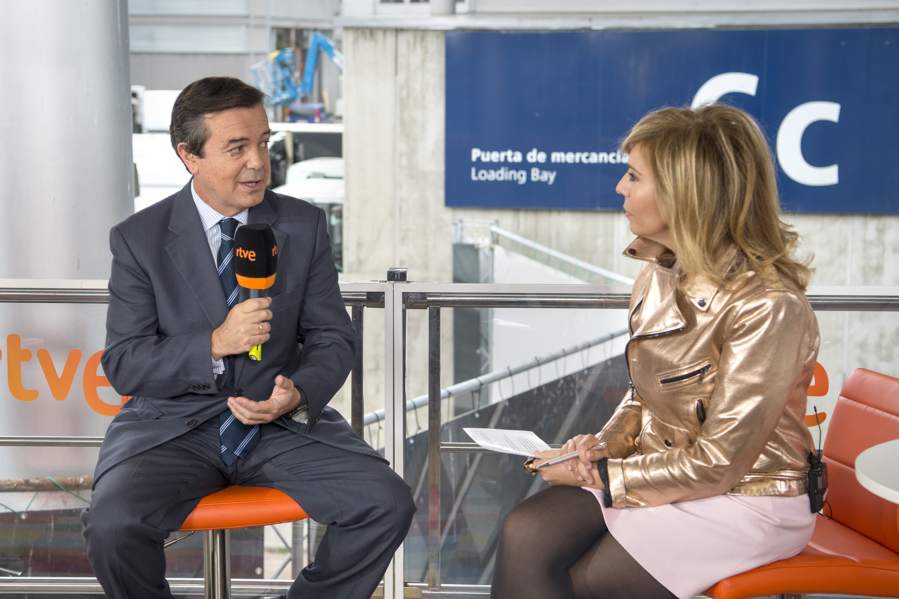 María Eizaguirre con Eduardo López Puertas