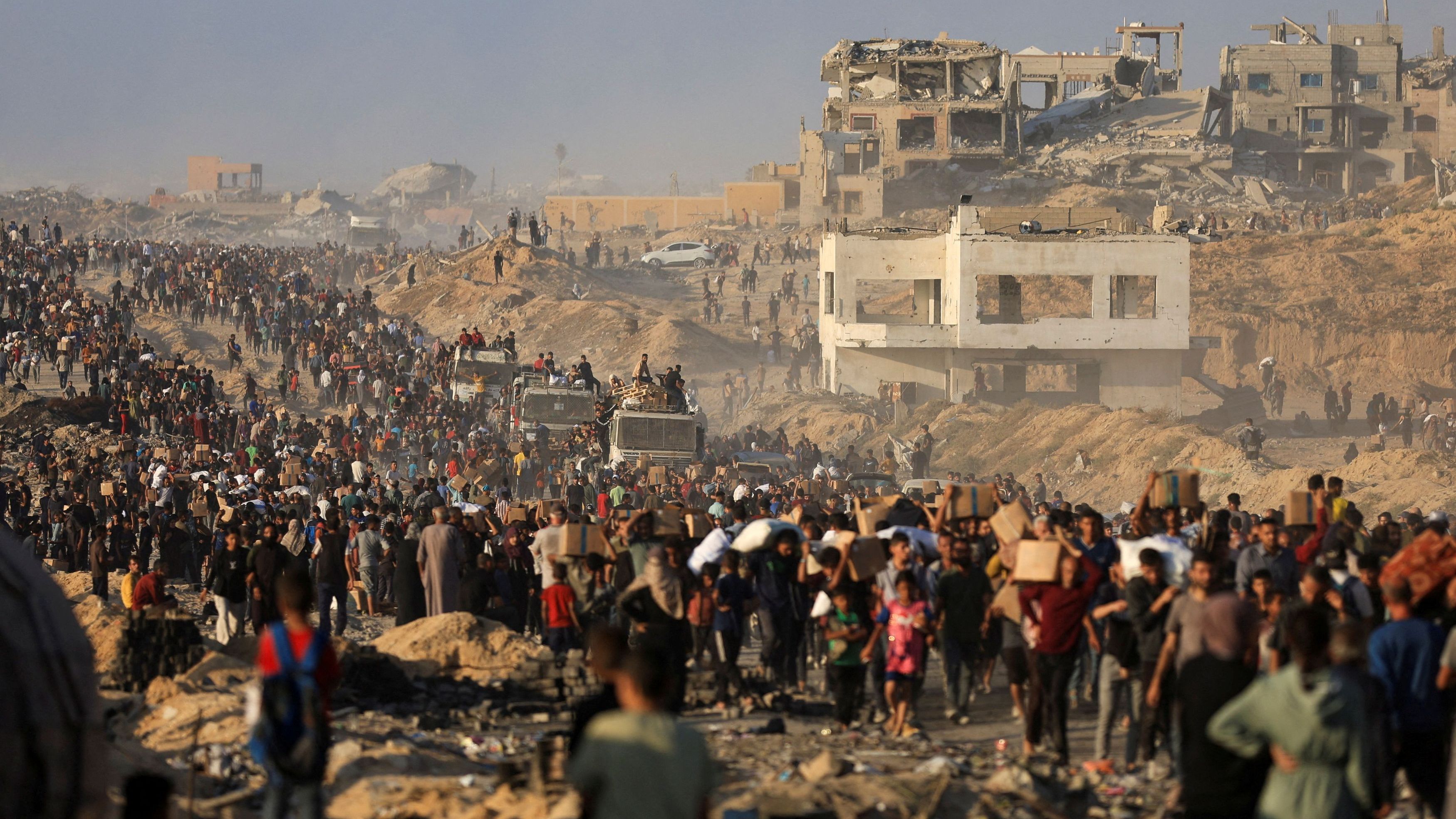 Más de 50 muertos en los puntos de ayuda al sur de Gaza