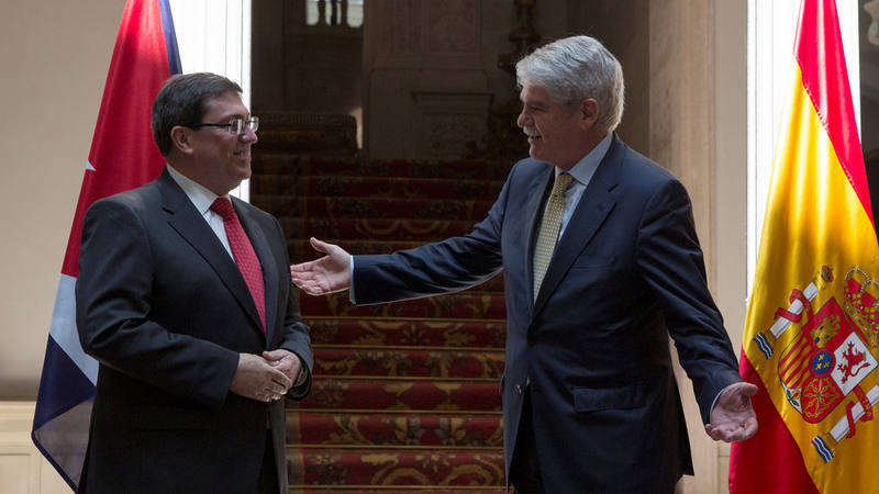 Los ministros de Exteriores de Cuba y España, en Madrid
