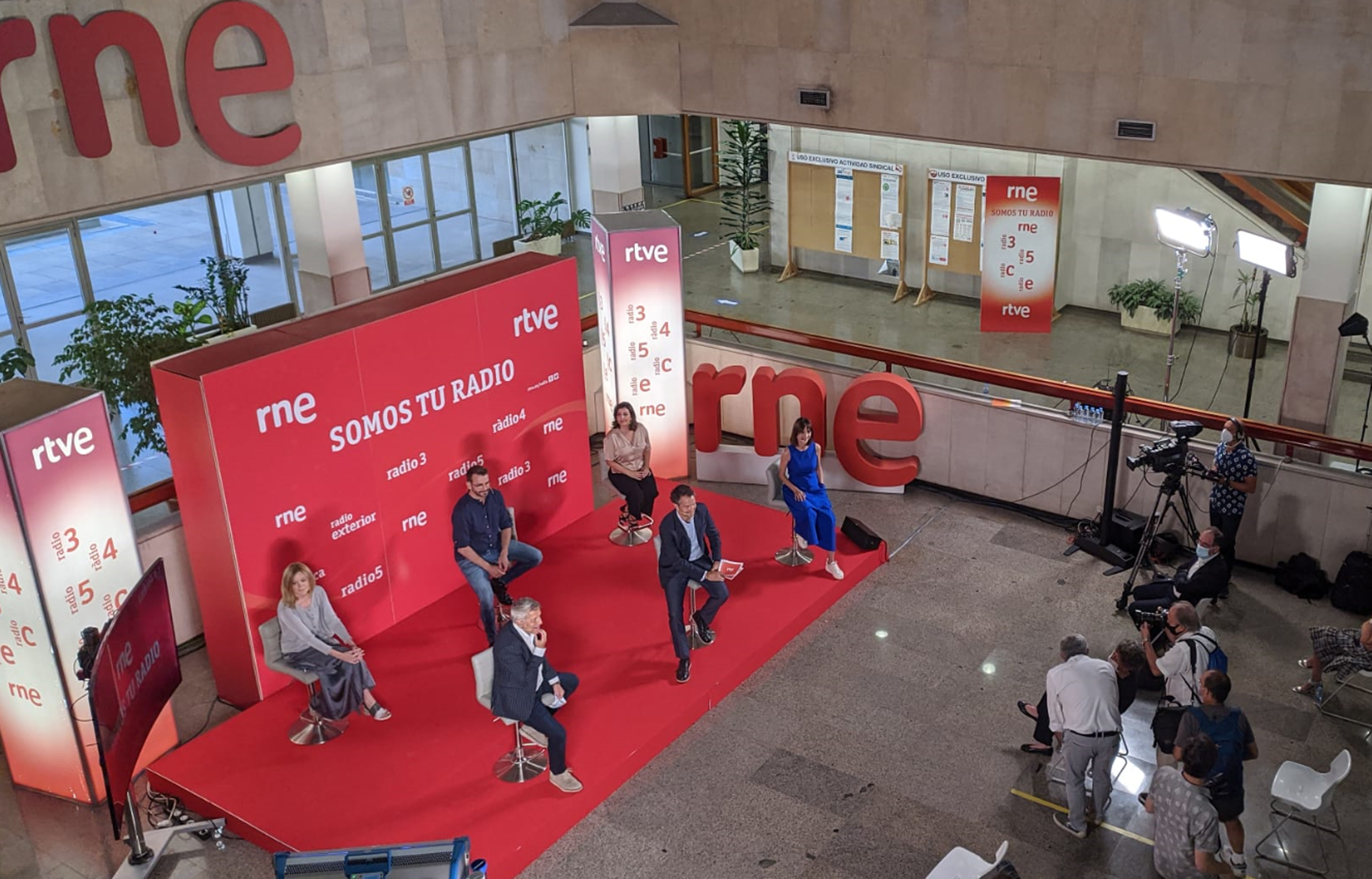Un momento de la presentación de la nueva temporada de RNE. Un momento de la presentación de la temporada 2020-21 de RNE.