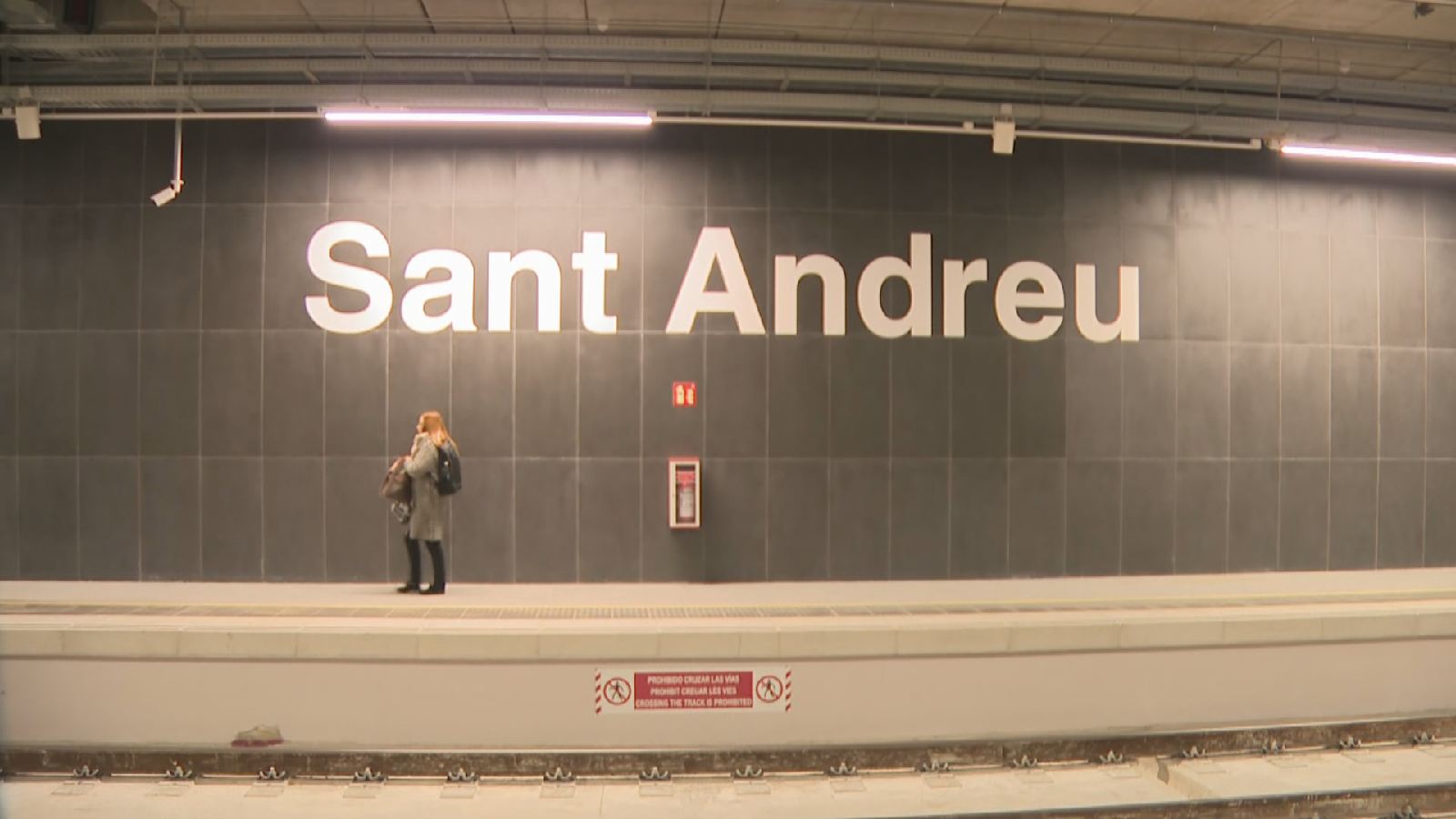 La nova estació de Sant Andreu, en marxa