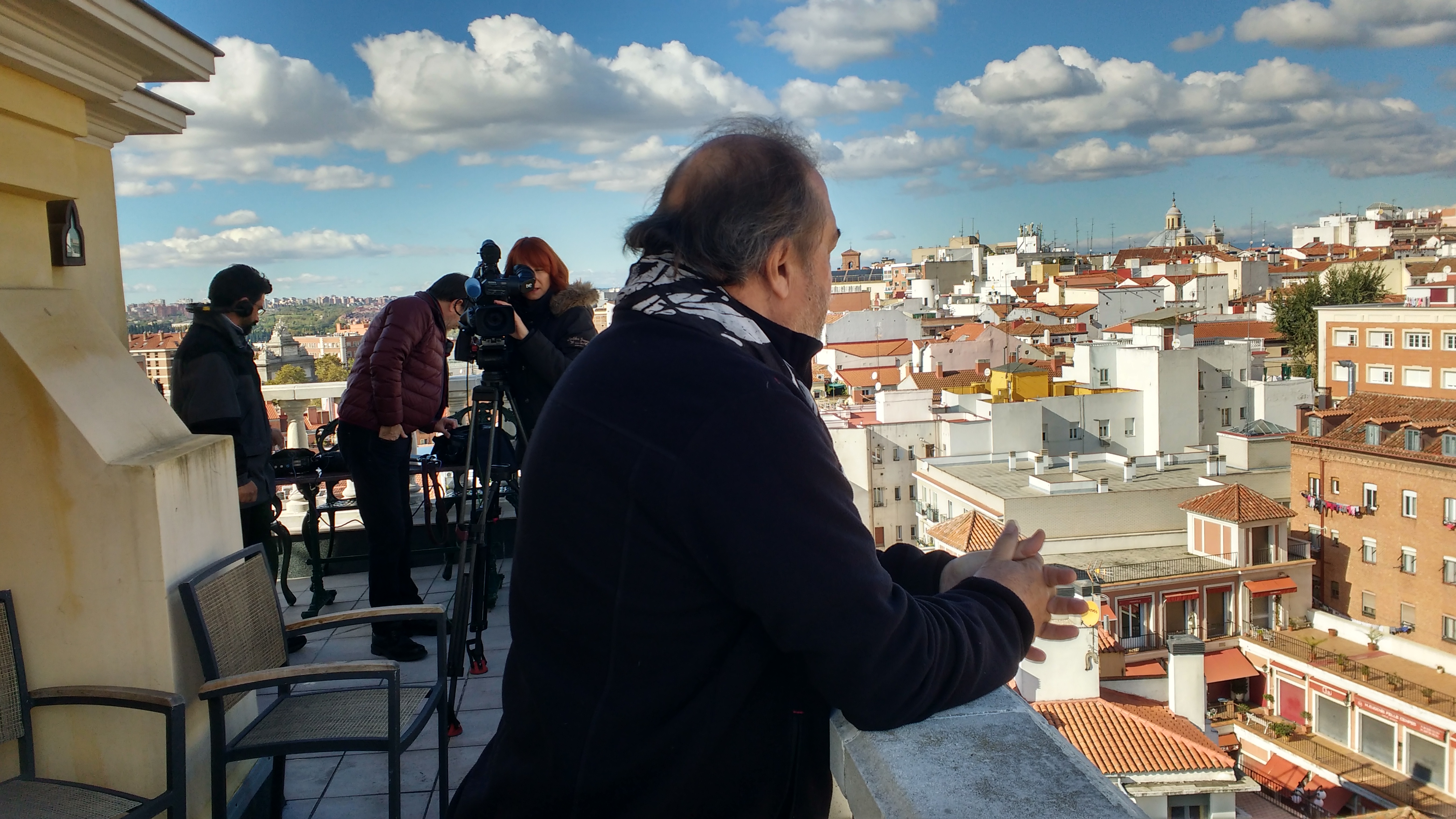 Patxi Andión observa Madrid desde su atalaya en Galerías Piquer Patxi Andión observa Madrid desde su atalaya en Galerías Piquer