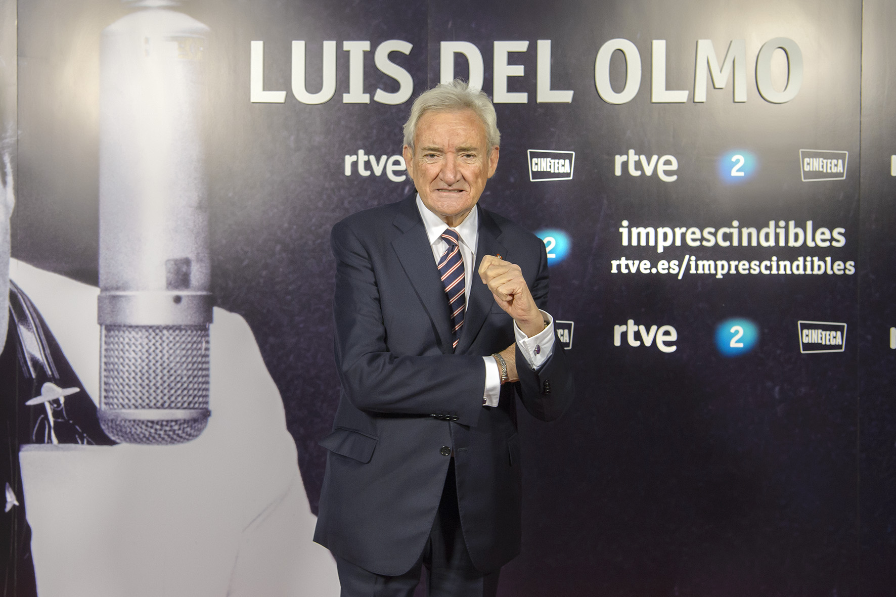 El periodista Luis del Olmo, en la presentación del documental sobre su vida y su carrera en la radio española El periodista Luis del Olmo, en la presentación del documental sobre su vida y su carrera en la radio española