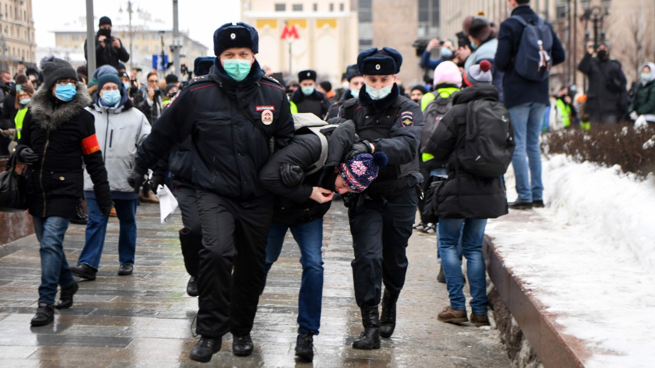 Las protestas en apoyo a navalny, la 