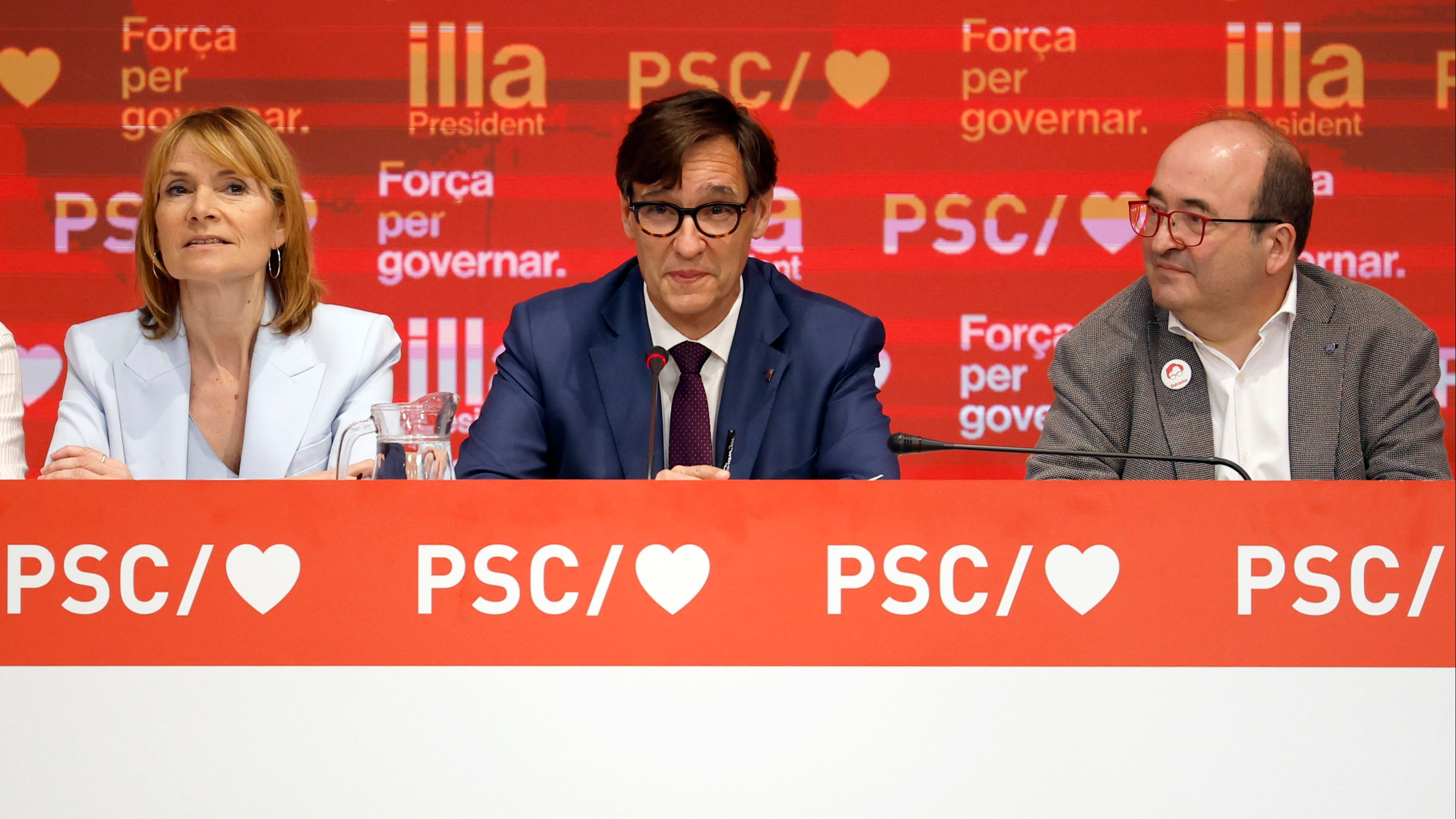 El PSC celebra el preacuerdo alcanzado con el ERC
