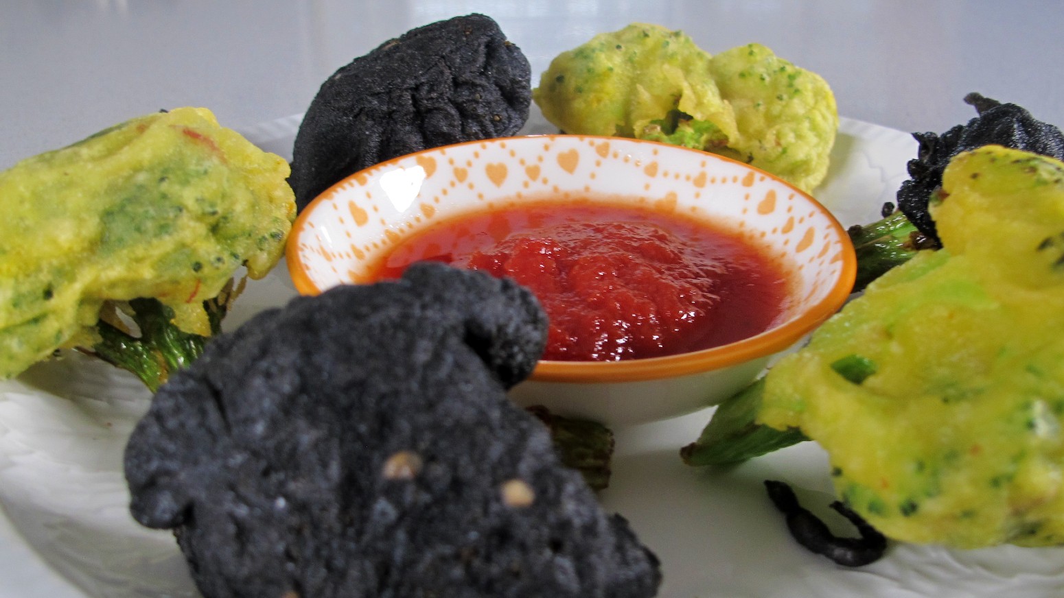 Receta ¿Cómo se hace la tempura de colores?