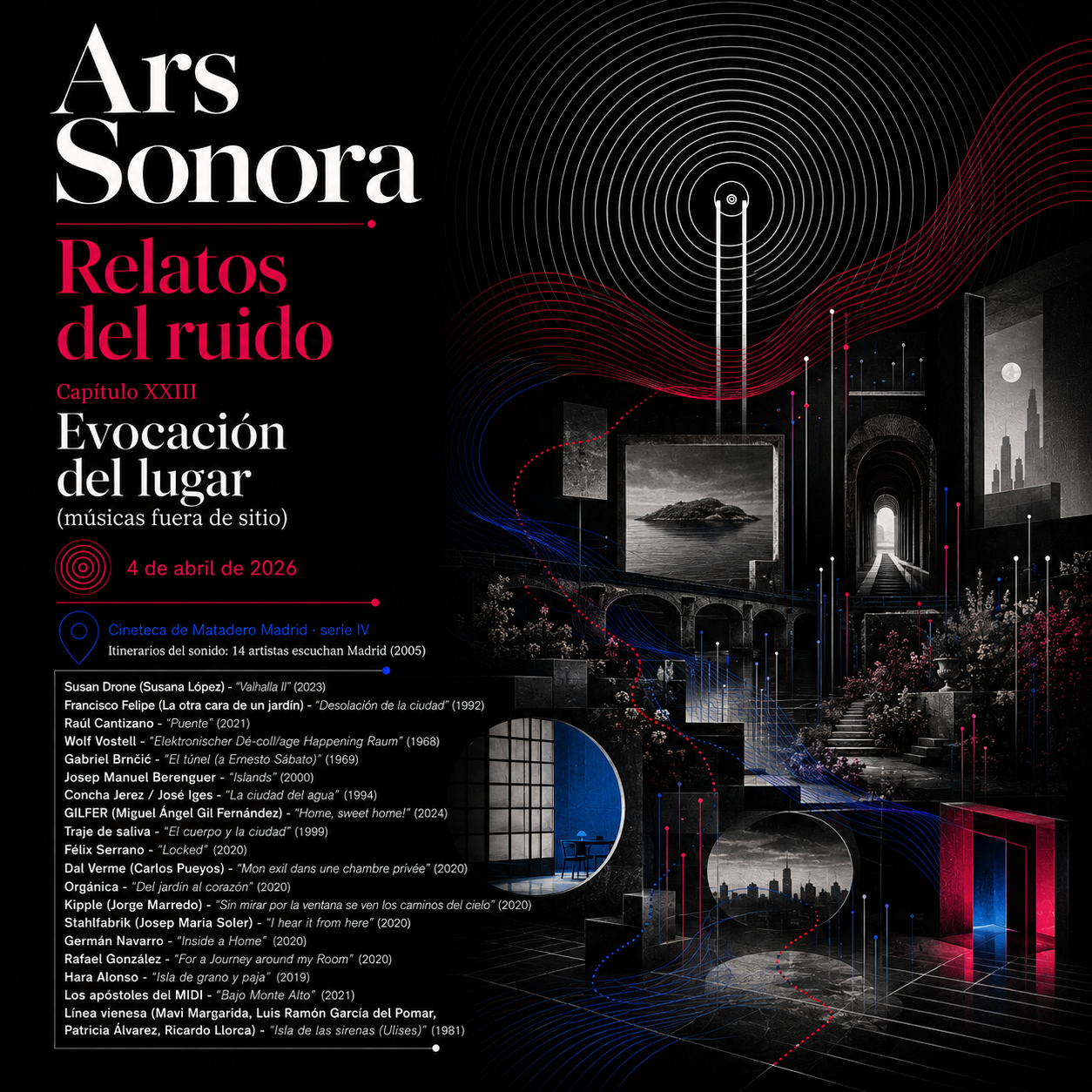 Ars sonora - Relatos del ruido (XXIII): "Evocación del lugar (músicas fuera de sitio)"- 04/04/26