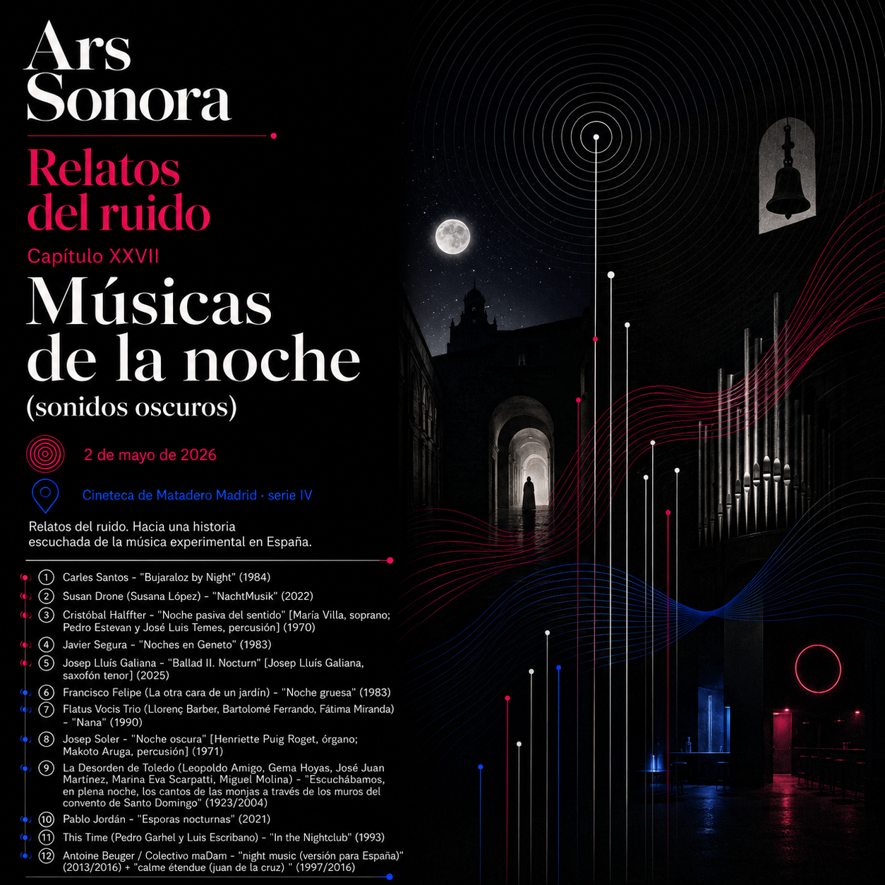 Ars sonora - Relatos del ruido (XXVII): "Músicas de la noche (sonidos oscuros)" - 02/05/26