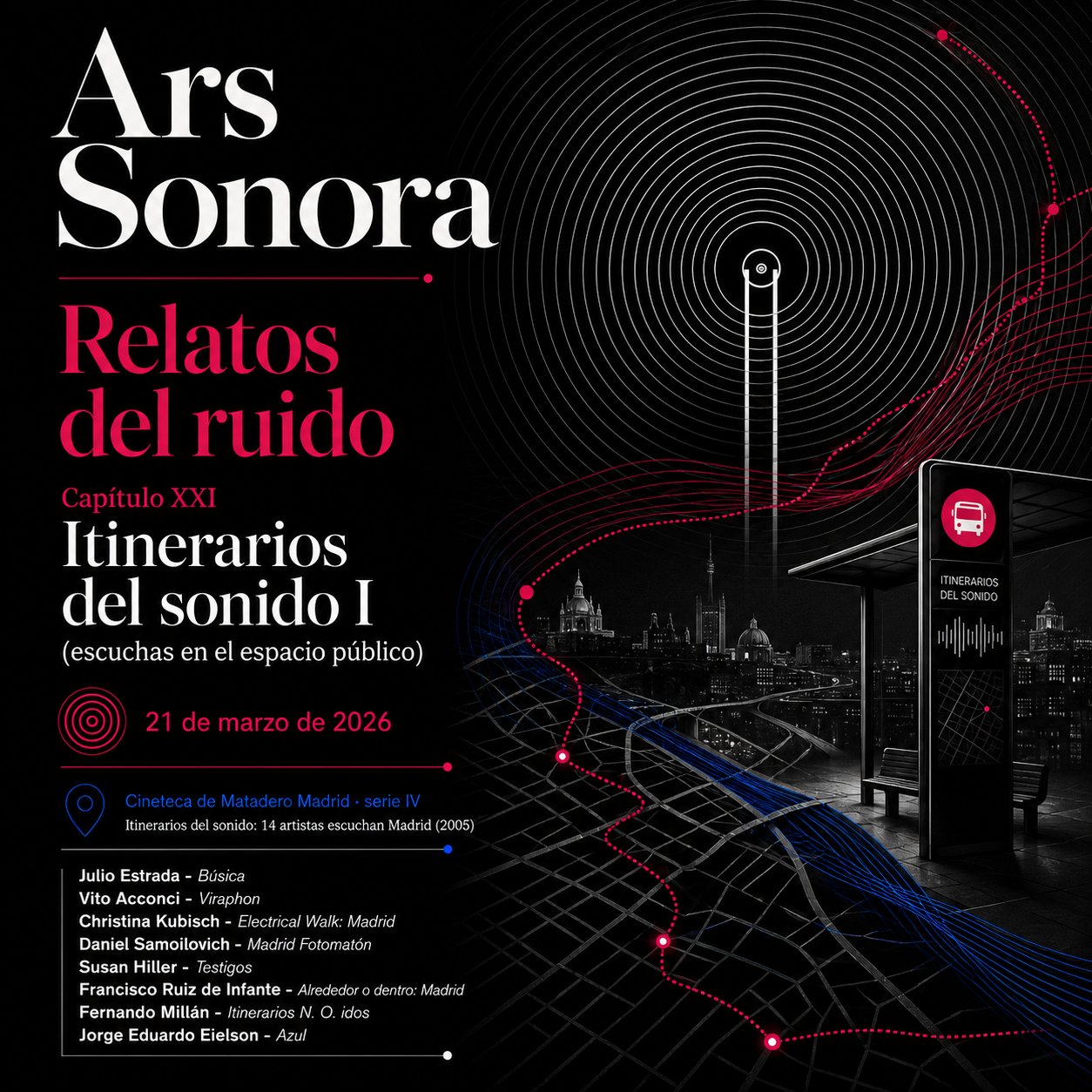 Ars sonora - Relatos del ruido (XXI): "Itinerarios del sonido I (escuchas en el espacio público)"- 21/03/26