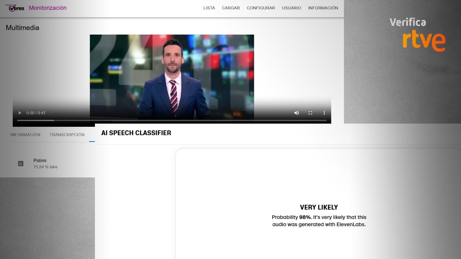 RTVE no promociona la plataforma Bitcoin Billionaire, es falso