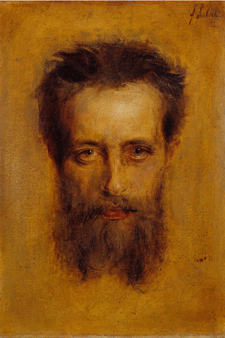 Retrato de Hermann Levi pintado por Franz von Lenbach (1882)