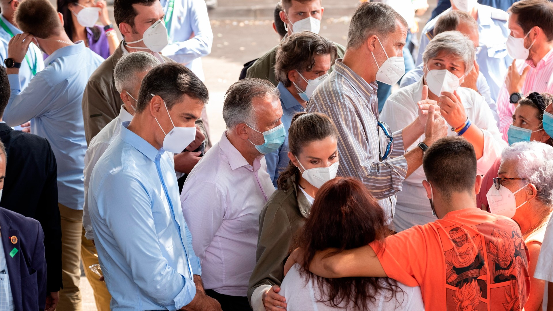 El rey manda su "solidaridad" a los afectados de La Palma