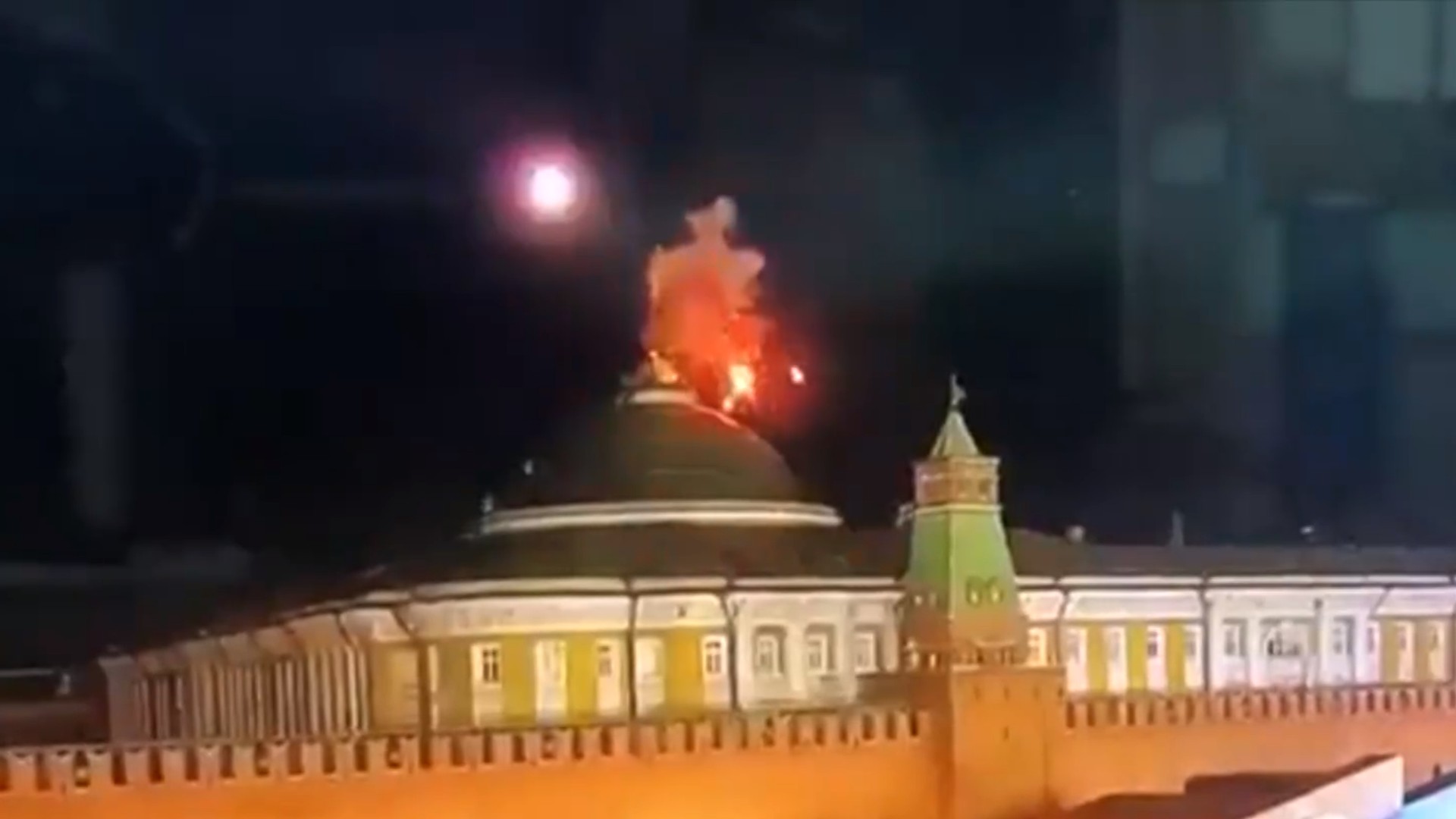 Un dron impacta contra el Kremlin