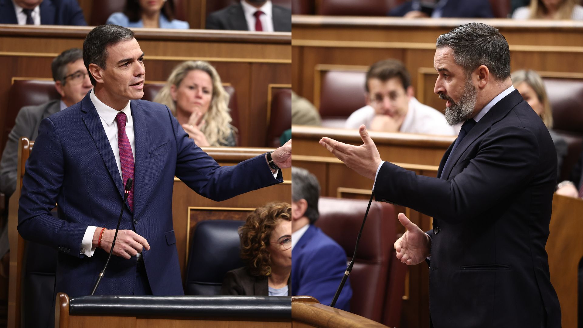 Sánchez y Abascal se enzarzan por el reparto de menores