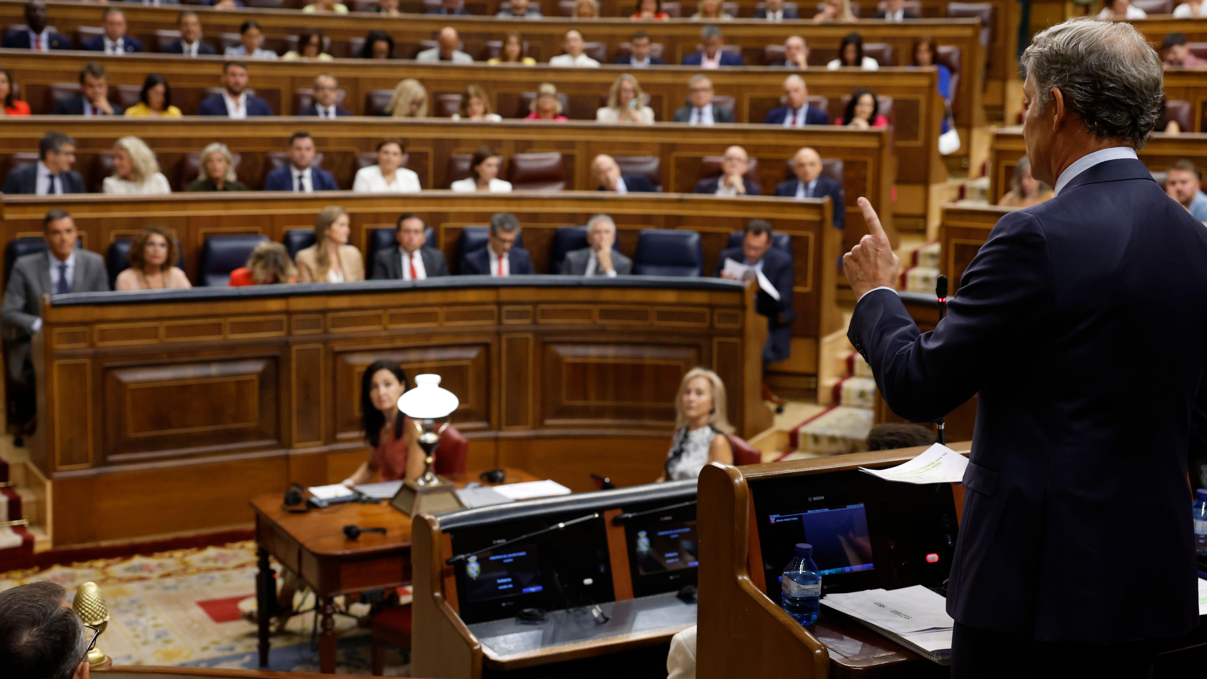 Sánchez pide a Feijóo escuchar a la ONU hablar de "genocidio" y este le acusa de ser capaz de pactar hasta con Netanyahu